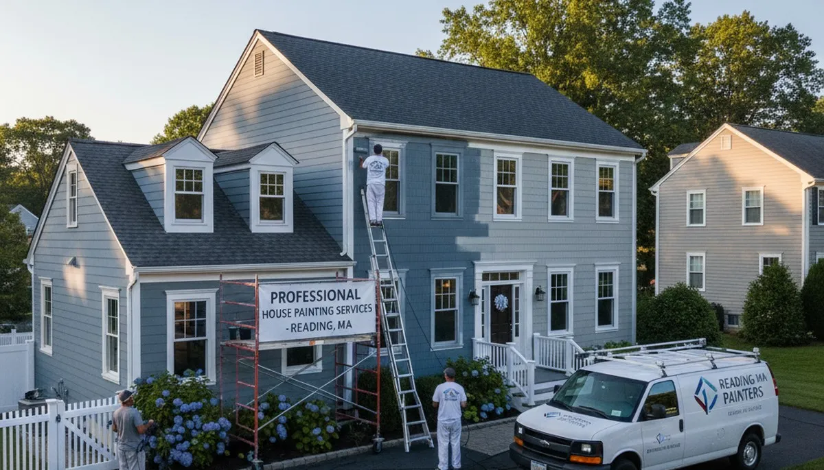 House painting service in Burlington, MA for interior and exterior home painting projects