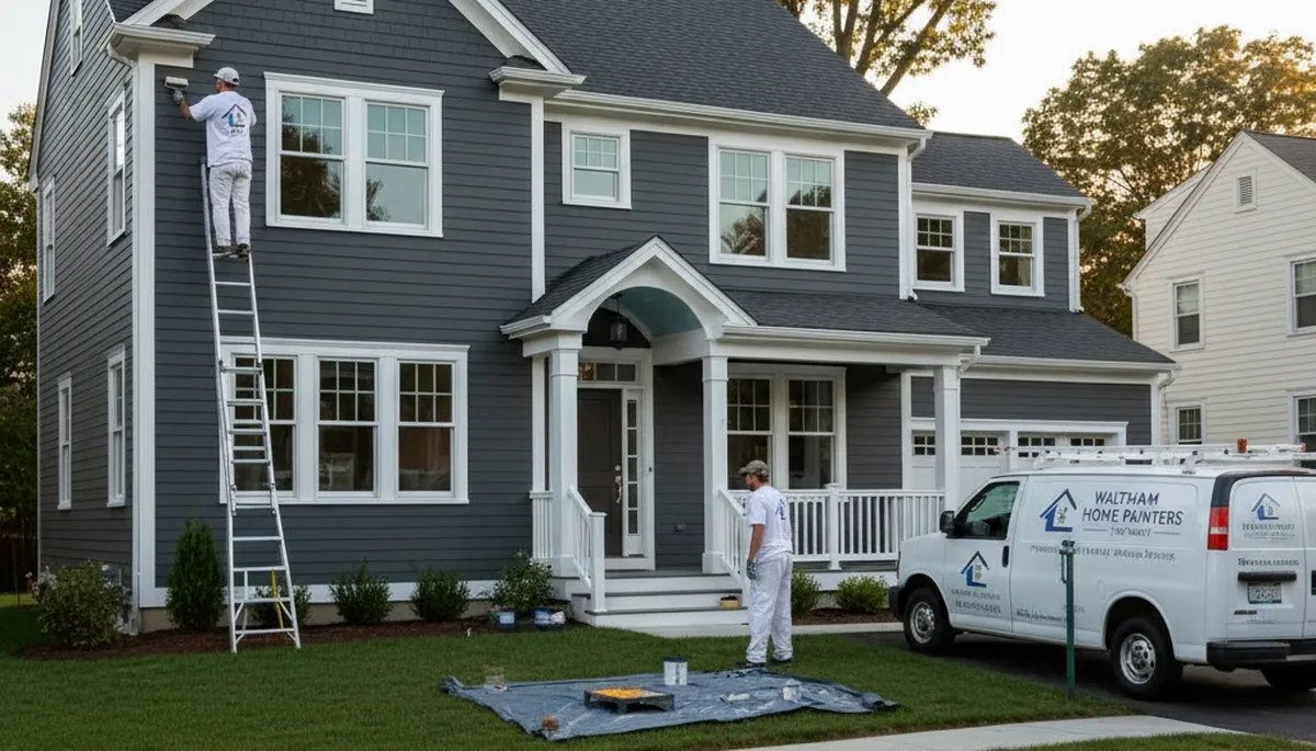 Burlington, MA house painting service by professional painters for exterior and interior homes