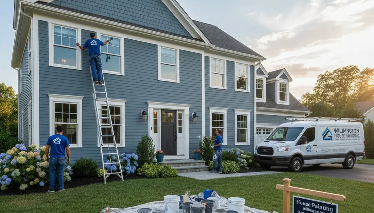 Professional house painting services in Burlington, MA for residential interior and exterior projects